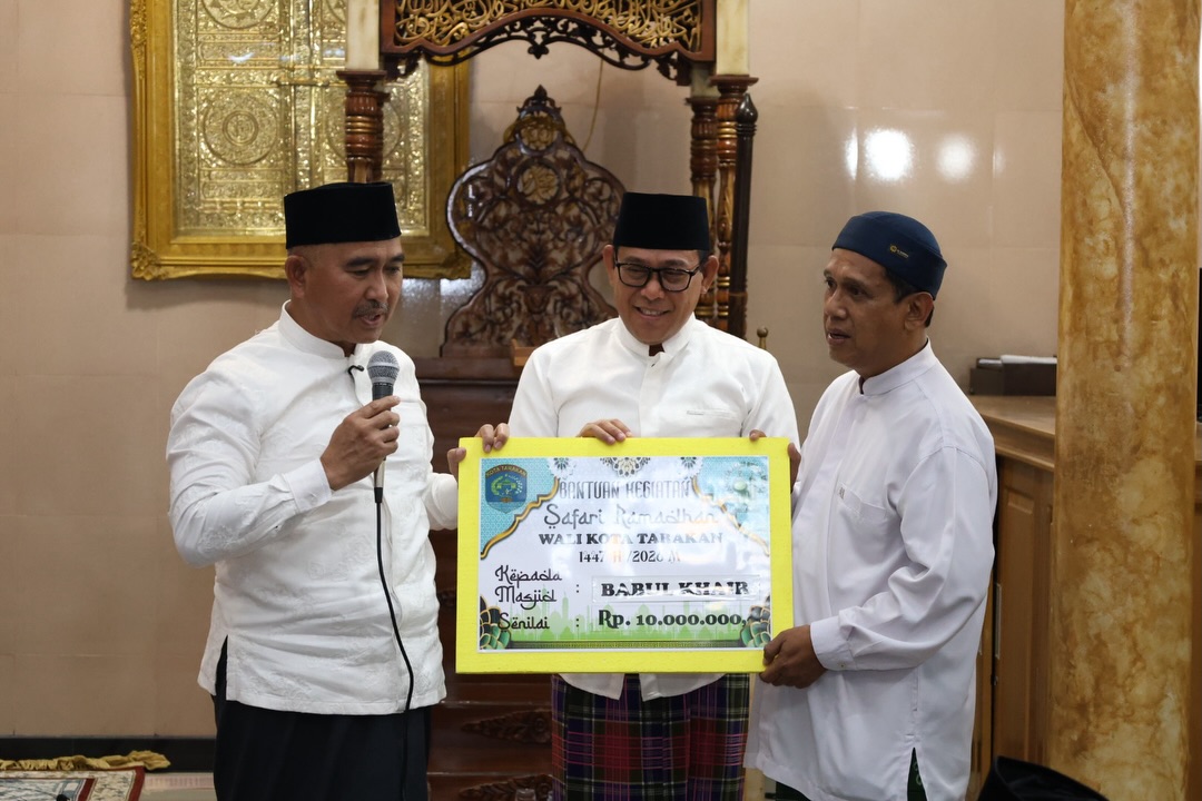 Safari Ramadhan Wali Kota Tarakan Tahun 1447 H Di Masjid Babul Khair Kelurahan Sebengkok